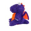 MIGHTY- Microfiber Ball- Medium- Dragon – Made with Squeaker Balls and Minimal Stuffing. Strong & Tough. Interactive Play. Dog Toy Machine Washable & It Floats. (Purple)