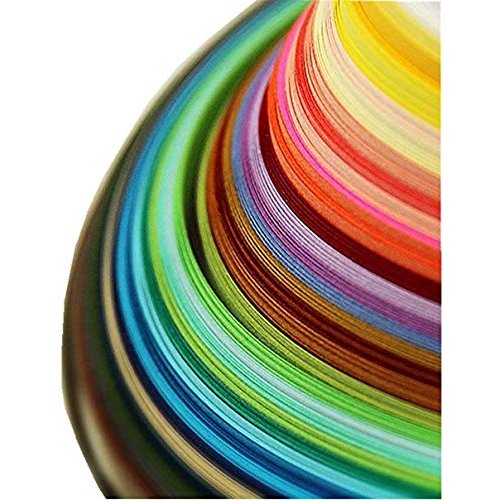 Paper Quilling Strips Set 1040 Strips 26 Colors (3/5/7/10mmx380mm,Pack of 4 Sets)
