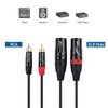 Cable Matters Dual RCA to XLR Unbalanced Interconnect Cable 10 ft, 2 RCA to XLR Male Cable (Dual XLR to RCA Cable) - 10 Feet
