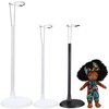 Toyvian 18'' Doll Action Figure Stands: 3PCS Big Doll Brackets Doll Display Stands - 18'' American Doll Organizers Support Racks - Adjustable Doll Stands Accessories for Doll (2 for 18'', 1 for 23'')