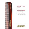 Kent F3T Fine Tooth Comb for Hair Care, Parting Comb Combs for Men and Combs for Women, Dandruff Hair Comb, Kent Mens Combs for Hair Fine Teeth Comb Hair Comb