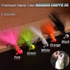 Jig Heads for Fishing Crappie Jig Head Marabou Feather Jig Lures Round Ball Head Jig Hooks Hair Jig Bait for Bass Trout Walleye Panfish 1/8oz 1/16oz 1/32oz (Mix Size-20pcs)