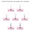 Premade Fans Eyelash Extensions 6D-C-0.10-16 Short Stem Premade Volume Eyelash Extensions .07 .10 C D Curl Pre made Lash Fans 9 to 20 mm Volume Lash Extensions (6D-C-0.10,16mm)