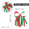 Christmas Hair Bow Clips for Girls and Women 3 Inch Curly Ribbon Hair Clips Red White Green Korker Curly Alligator Barrette Xmas Bowknot Handmade Cheer Hair Accessories for Christmas Party 2Packs