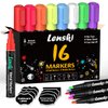 Lenski Chalk Markers, 16 Chalkboard Markers, Washable Markers, Easter Egg Decorating Kit, Liquid Chalk Markers for Glass, Chalk Markers for Chalkboards Windows Menu, School Supplies Accessories