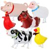 Walking Farm Animals Balloons Walking Animals Balloons For Kids Birthday Party BBQ Party Farm Theme Party Decorations Pack of 6