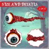 Hanaive 2 Pcs Halloween Ripped Out Eyeball Prop Movie Props Hand Made Quality Realistic Ripped Out Eyes Party Favors for Halloween Trick or Treat Party(Blue)