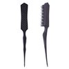 PERFEHAIR 2pcs Detangling Brush Hairstyles Teasing Comb for Volume Hair, Rattail Comb Backcombing Brush for Fine Thin Hair - Black