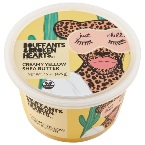 Ashanti Naturals Creamy Yellow Shea Butter Whipped Body Butter | Grade A, 100% Natural African Raw Shea Butter for Dry Skin, Face and Hair (15oz)