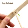10 Pcs Bamboo Dragonfly Wood Toys Propeller Stuffed Dogs for Airplane Party Favors Flying Spinners Fly Copter to-y Outdoor Drawstring Wooden