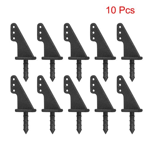 uxcell Control Horn, 13x9mm Nylon Horns with 3 Holes 0.8mm for RC Airplane Parts Black 10pcs