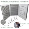 Wispy 1200 Fans - XXL Box - Promade Wispy Lashes Fans | 5D | 0.07 | Mix 8 sizes in 1 | Premade volume fans for professional eyelashes extensions | Pinneacle Lash Supply (C curl | Mix 9-16mm)