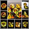 HAOMEJA DND Resin Dice Set Handcrafted Designer 7-Die Polyhedral RPG Dice Set with Sharp Edges for DND Dungeons and Dragons Role Playing Games (Colorful)