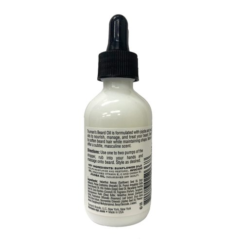 Truman's Gentlemen's Groomers Beard Oil w/with Jojoba and Avocado Oils, 1.7 oz