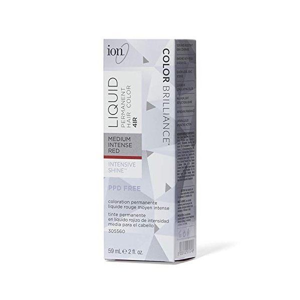 Ion 4IR Medium Intense Red Permanent Creme Hair Color 4IR Medium Intense Red
