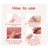 Red Press On Nails,Medium Length Almond Fake Nails,12 Sizes 24 Nail Kit with Glue,Reusable Handmade Press On Nails With UV Sealer Nails (Red Cat Eye Almond)