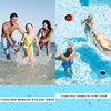 Guard Glasses Water Skipping Ball Summer Beach Ball 2-Pack Water Bouncing Balls Grip Ball for Beach Swimming Pool River Lake, Red