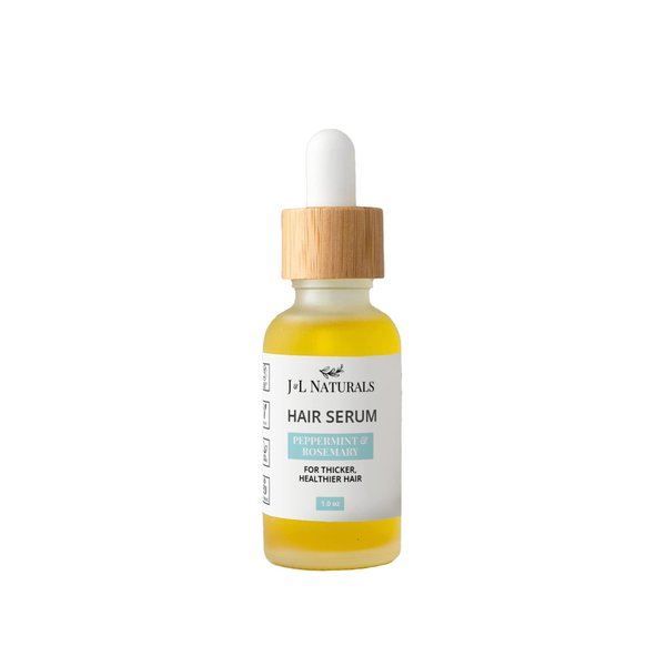 J&L Naturals | Hair Serum for Moisture, Damaged Hair, Growth | With Argan Oil & Coconut Oil | Cruelty Free, Paraben Free, Vegan | For All Hair (Growth (Normal to Thin Hair), 1 Oz (Single))