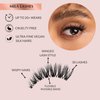 Short False Eyelashes Vegan Silk Natural Lashes Wispy No Trim 3/4 Clear Band Easy Apply Lashes 10mm Eyelashes Cat Eye Lashes C Curl Short Lashes