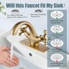 Aolemi Bathroom Sink Faucet Antique Brass Single Hole Cold and Hot Double Handle Cross Knobs Vanity Vessel Sink Basin Mixer Tap with Pop Up Drain with Overflow and Deck Cover Plate