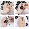 Koogel 524 PCS Henna Tattoo Stencil Kit,20 Sheets Henna Temporary Tattoo Stickers for Women and Girls Face Paint Body Art