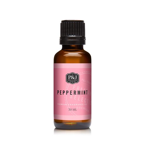 P&J Fragrance Oil | Peppermint Oil 30ml - Candle Scents for Candle Making, Freshie Scents, Soap Making Supplies, Diffuser Oil Scents