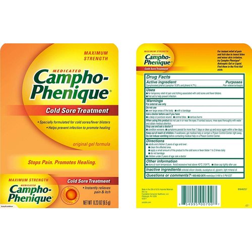 Campho-Phenique Cold Sore Treatment 0.23 oz (Pack of 3)