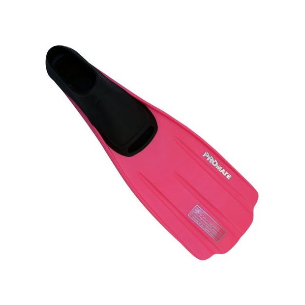 Full Foot Snorkeling Fins, Pink, 3-5 men, 4-6 woman