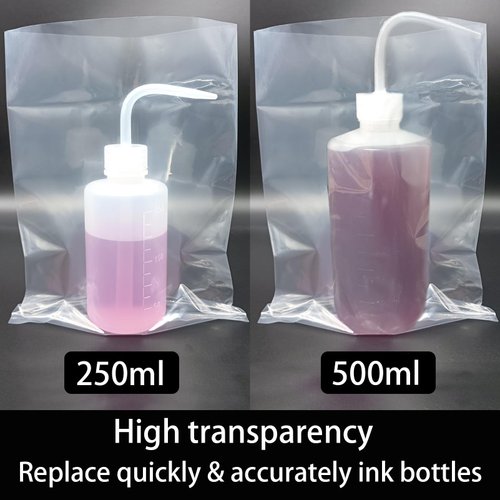 Generic Tattoo Bottle Bags 100Pcs Clear Tattoo Wash Bottle Bags Transparent Squeeze Bottle Sleeves Plastic Tattoo Cover for Tattoo Cleaning Supplies Kits Accessories Parts to Protecting Bottle