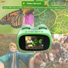 ZOMFOM Digital Microscope for Kids, 3-in-1 2" IPS Screen Handheld Electronic Microscope Telescope Digital Camera, 800X Zoom, Taking Videos and Pictures, Adjustable LED Light, 32GB Card Included