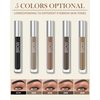 Waterproof Tinted Brow Gel- Brown Tinted Thickening Eyebrow Gel, Brow Fast Sculpt Volumizing Eyebrow Glue, Long-Lasting Transfer-Proof Eyebrow Mascara Makeup, with Brow Razor & Brush (0.106 Oz)-02#