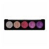 Profusion Cosmetics Amethyst Gems 5 Shade Glitter Eyeshadow Palette, Multicolour (Amethyst Gems)