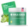 Amla Powder & Decaf Green Tea Superfood Supplement, 20x Ultra Concentrated Amla, Oolong Tea and Indian Gooseberries, Organic, Vegan, 90 Servings