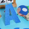 DIY Banner Kit with Letters Glitter Banner Letters Blue Customizable Birthday Banners Graduation Banner Custom Party Hanging Banner for Graduation Wedding Party Baby Shower Decoration (Blue)