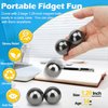 Jumbo Fidgets Science Kit Neat Magnets Blocks Hematite Magnetic Magnets Ring Gifts for Kids Adults, Refrigerator Magnet for Home Office Neat Party Favors Supplies Goodie Bag Fillers 30 PCS 20mm
