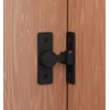 Barn Door Lock Latch – 90-Degree Barn Door Latch Sliding Lock – Home Security Door Lock for Bathroom, Garage, Bedroom, Cabinet, Barn – Durable Zinc Alloy Security Door Lock