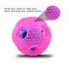 Eilin Dog Toy Balls Food Dispensing Interactive Puzzle Toy Ball Dog Chew Toys Balls Tough Durable Rubber Pet Ball for Small Medium Dogs IQ Training Teeth Cleaning (Pink)