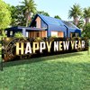 KatchOn, Happy New Year Banner 2025 - Big - 120X20 Inch | Happy New Year Yard Sign for New Years Decorations 2025 | Happy New Year Decorations 2025, NYE Decorations | New Years Eve Party Supplies 2025
