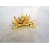 Generic 2 small gold or silver flower hair barrette alligator clip bridal clip bridal (Primary color: Gold)