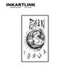 INKARTLINK Temporary Tattoos, Semi Permanent Tattoos, Adult Art Designs, Waterproof Temporary Tattoos, Party Favors, Tattoo Stickers Realistic, No Adhesive, Lasts 1-2 Weeks (Moon)