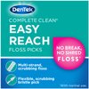 DenTek Complete Clean | Easy Reach Angled Floss Picks | No Break & No Shred Floss | Designed for Hard to Reach Molars | Y-Shaped Pick | 75 Count in Each (Pack of 5)