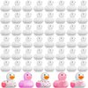 Sratte 72 Pieces DIY Rubber Ducks White Blank Rubber Ducks Bath Mini Ducks for Pool Bathtub Baby Party Favors Kids Birthday Gifts