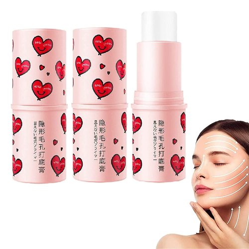 Lovelycat Magical Pore Eraser Waterproof Face Primer Stick Primer for Face Matte Priming Makeup Blur Stick Invisible Pore Eraser Stick Pore Primer Stick (2PC)
