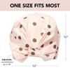 Kitsch Luxury Shower Cap for Women Waterproof - Reusable Shower Cap | Hair Cap for Shower | Waterproof Hair Shower Caps for Long Hair | Non-Slip Cute Shower Cap One Size | Shower Bonnet - Blush Dot