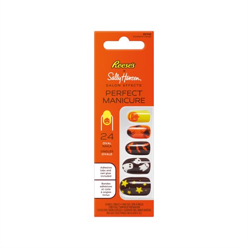 Sally Hansen Salon Effects® Perfect Manicure, Covered in Candy, Press On Nails, Non-Damaging Adhesive Tabs, File, and Alcohol Pad Included