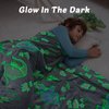 QSTEHEML Dinosaur Glow in The Dark Blanket for Boys,Dinosaur Gifts for Boys Age 3 4 5 6 7 8 9 10 11 12 Year Old, Soft Throw Blanket for Kids Boys- Christmas Birthday Bedroom Decor 50"×60"