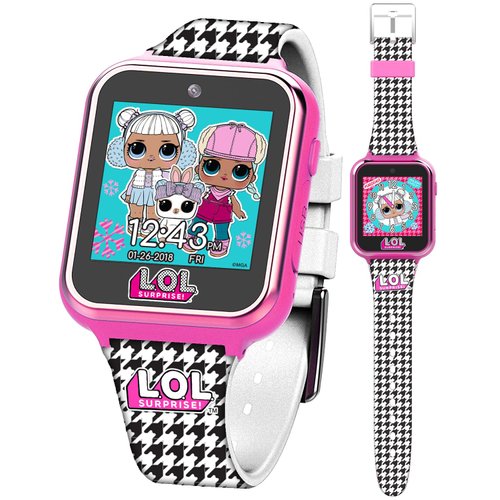 LOL Surprise Kids Smart Watch with Camera, Games, Voice Recorder, Step Counter, 10 Unique Watch Faces, Alarm, Timer, and Calculator - Fun Tech Toy for Kids