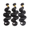 Human Hair Bundles 16 18 20 Inch Body Wave Bundles Human Hair 100% Unprocessed Brazilian Virgin Hair Quick Weave Bundles Human Hair 3 Bundles Deals Real Human Hair Extensions Natural Black