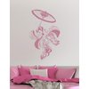Japanese Geisha Dress Dancer Vinyl Wall Art Decal Sticker. 21in X 34in. #307s