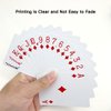 Wugauwor Plastic Waterproof Playing Cards,2 Decks,Red and Blue,Premium Professional Poker Cards,Bridge Cards,Standard Index for Blackjack, Canasta Card Game